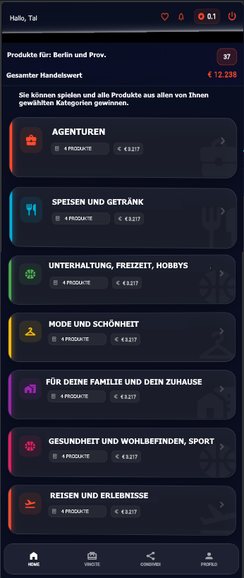 Interessenauswahl